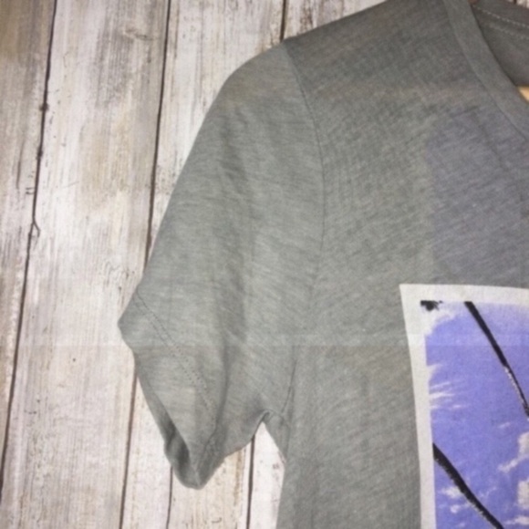 NWT J. Crew Collector Tees Grey Palm Tree Tee - Picture 4 of 5